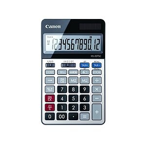 CANON Tischrechner HS-20TSC HS-20TSC 12-stellig silber/schwarz