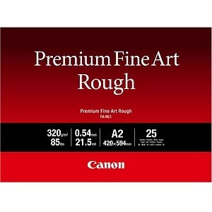  Canon Premium Paper, A2, 320g, Fine Art Rough, FA-RG1 A2, (25 Blatt) 