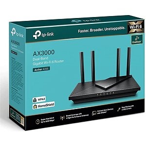 TP-LINK Archer AX55 WLAN-Router Gigabit Ethernet Dual-Band (2,4 GHz/5 GHz) Schwarz