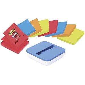 POST-IT Haftnotizen Z-Notes Super sticky + Spender GRATIS