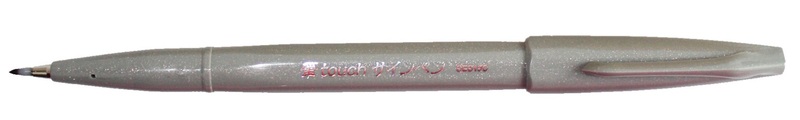 pentel Fasermaler Brush Sign Grau, 1
