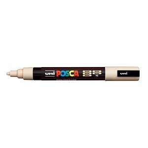 UNI-BALL Posca Marker 1,8-2,5mm PC-5M BEIGE beige, Rundspitze