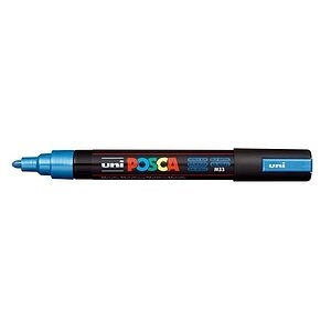 UNI-BALL Posca Marker 1,8-2,5mm PC5MMET.BLUE Metal.blau,R'spitze