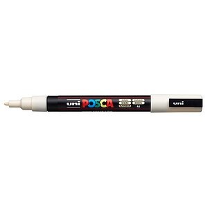 UNI-BALL Posca Marker 0,9-1,3mm PC-3M IVORY elfenbein, Rundspitze