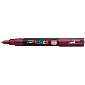 UNI-BALL Posca Marker 7mm PC1M RED WIN bordeaux