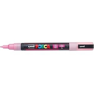 UNI-BALL Posca Marker 0.9-1.3mm PC3-ML PINK glitzer rosa