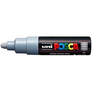 UNI-BALL Posca Marker 4.5-5.5mm PC-7M GREY grau, Rundspitze