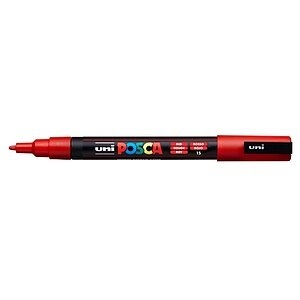 Uni Marker POSCA 0.9-1.3 mm Rot, Farbe