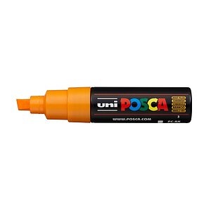 UNI-BALL Posca Marker 8mm PC8K B.YELLO sonnengelb, Keilspitze