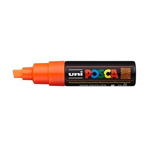 UNI-BALL Posca Marker 8mm PC8K F.ORANG fluo orange, Keilspitze