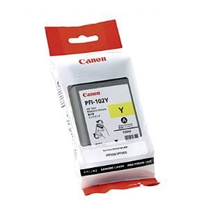 Original Tintenpatrone gelb Canon PFI-102Y