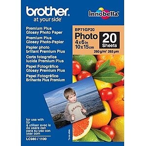 Brother BP 71 Gp20 Fotopapier 10x15 - (Weiss)