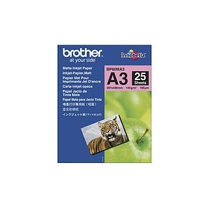 Brother Mattes Inkjetpapier A3 25 Blatt