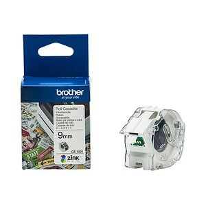 Brother Cz-1001 Farb-Endlosetikettenrolle 9mm/5m Vc-500W Etiketten