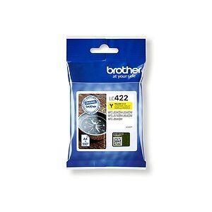 Brother Tintenpatrone, gelb, LC-422Y, (550 Seiten)