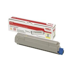 Original Tonerpatrone gelb OKI 43487709