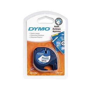 Dymo Letra Tag Beschriftungsband weiss