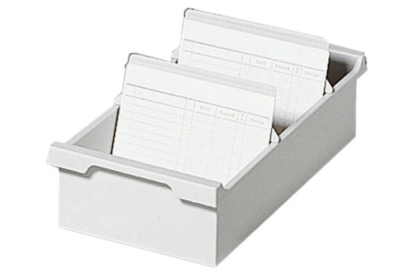 Biella Karteibox ECO A4 quer, Grau