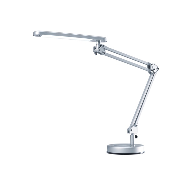 Hansa LED-Schreibtischlampe 4 STARS mit Fuß silber