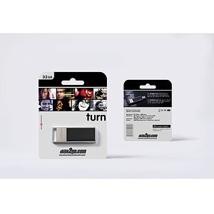 Disk2Go Turn - USB-Stick (32 GB, Schwarz/Silber)