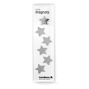 Trendform Haftmagnet STAR Silber, 6