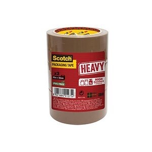 SCOTCH Verpackungsband 50mmx66m HV.5066.T3.B. braun 3 Rollen
