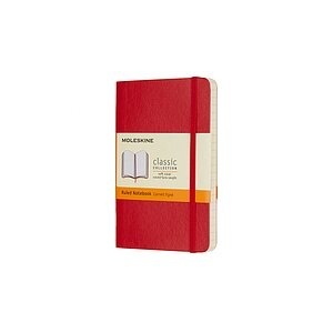 Moleskine Notizbuch Pocket/A6, Liniert, Soft Cover, Scharlachrot