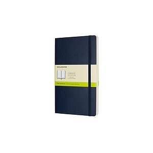 Moleskine Notizbuch Large/A5, Blanko, Soft Cover, Saphir