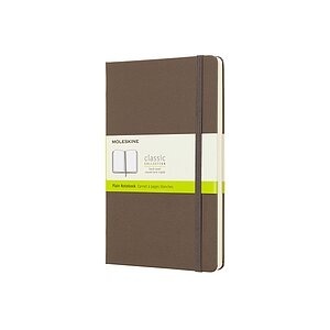 Moleskine Earth Brown Notebook Large Plain Hard