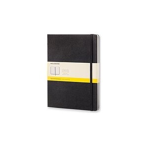 Moleskine Notizbuch, XL, Kariert, schwarz