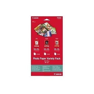 Canon Pro Photo Paper Variety Pack A4 PVP-201 6211B021 Fotopapier DIN A4 210 g/m² 15 Blatt Hochglänzend, Seidenglänzend,
