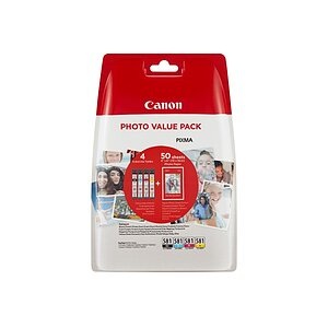 Canon Cli-581 Tintenpatronen Multipack + Glossy Fotopapier Tintenpatrone