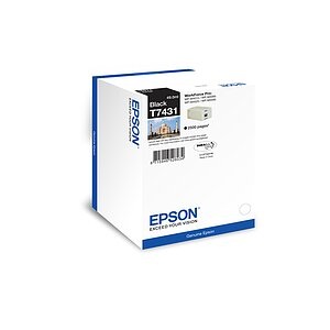 Epson Tinte T7431 Original Schwarz C13T74314010