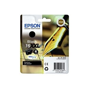 Epson Tinte T1681, 16XXL Original Schwarz C13T16814012