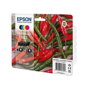 Epson 503 Multipack - 4er-Pack - Schwarz, Gelb, Cyan, Magenta - original - Blisterverpackung - Tintenpatrone