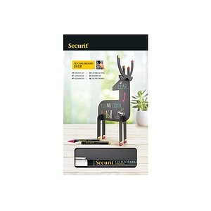 SECURIT Kreidetafel BAMBI T3D-DEER schwarz 31x14.7x11.3cm