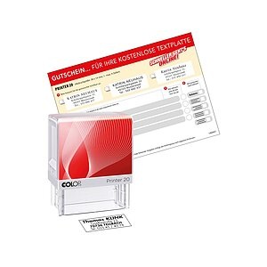 COLOP Mehrtextstempel 20 4 Zeilen 14x38mm