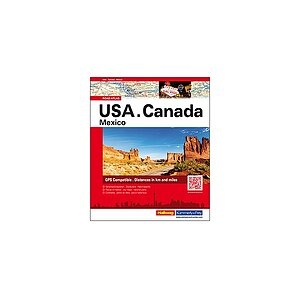 Hallwag Atlas USA Canada Mexico Straßenatlas