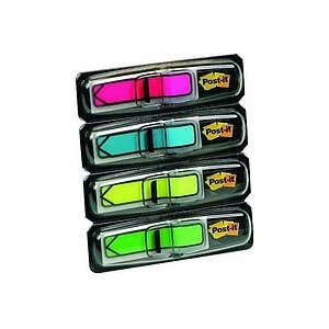 3M Haftmarker 7000144925 4 Block/Pack. Pink, Orange, Limonengrün, Aquablau