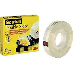 3M D6651222 7000050157 Doppelseitiges Klebeband Scotch® 665 Transparent (L x B) 22.8 m x 12.5 mm 1 Rolle(n)
