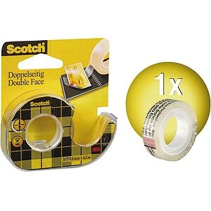 3M Tischabroller Doppelseitig, Farbe: Gelb