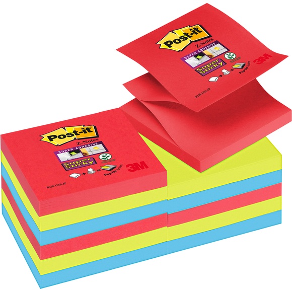 Post-It R330-6SS-JP-EU self-adhesive note paper Square Blue,Green,Red 90 sheets