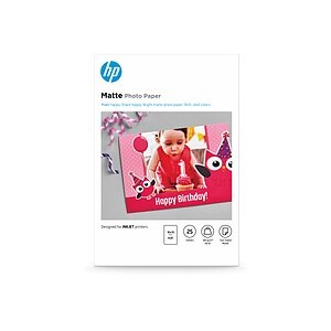 HP HP Matte Photo Paper 10x15cm 7HF70A InkJet, 180g 25 Blatt