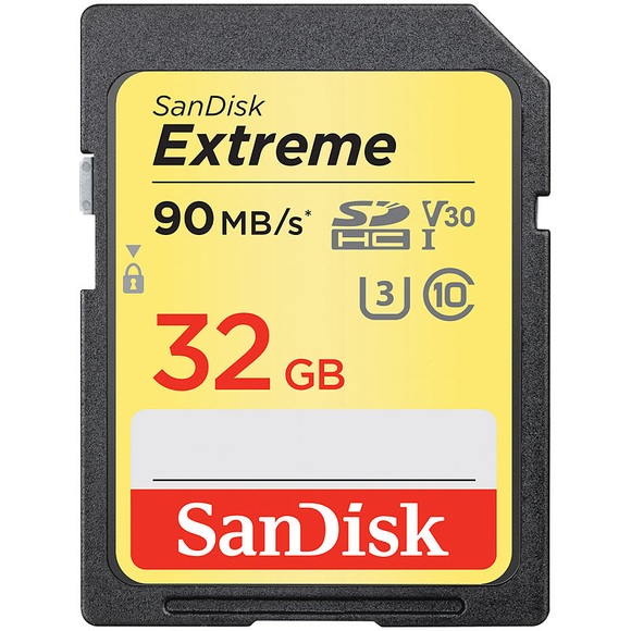 SanDisk Extreme 90MB/s 32Gb SDHC-Karte