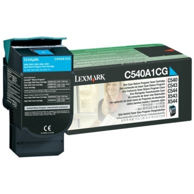 Lexmark C540A1Cg Return cyan Tonerkassette