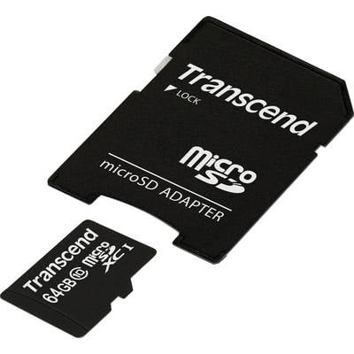 Transcend Premium microSDXC-Karte 64 GB Class 10, UHS-I inkl. SD-Adapter