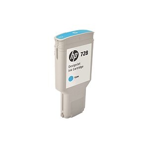 HP 728 Cyan DesignJet Druckerpatrone, 300 ml