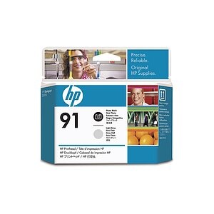 HP 91 Fotodruckkopf Schwarz und Hellgrau