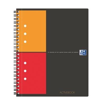 Oxford Collegeblock 100102880 Grau, Orange, Rot DIN A5+ kariert Anzahl der Blätter: 80
