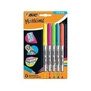 BIC Permanent-Marker Marking Intense 5